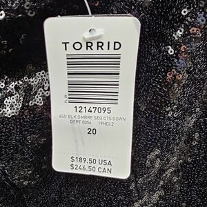 Torrid Black Sequin Dress